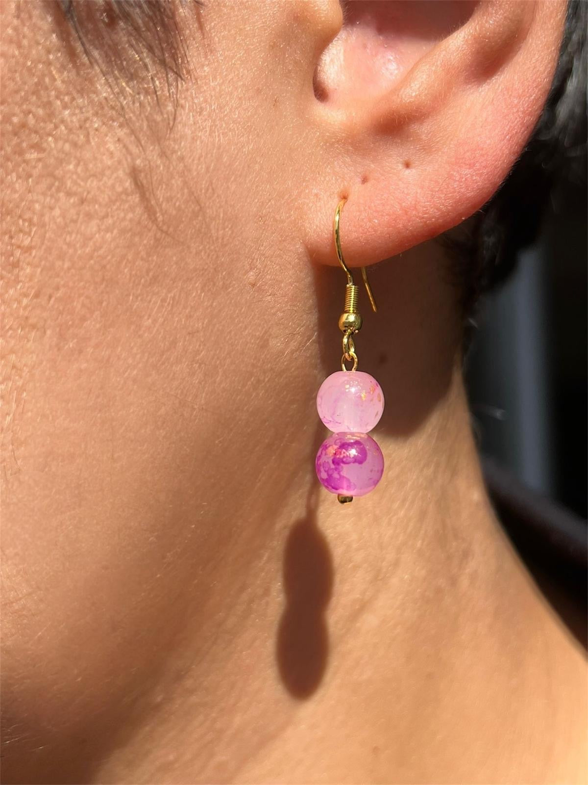 Boucles d’oreille Rose