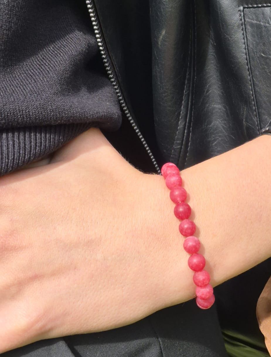 Bracelets création marbre rose