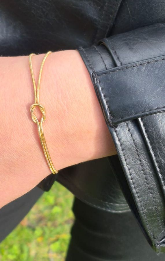 Bracelets nœud or