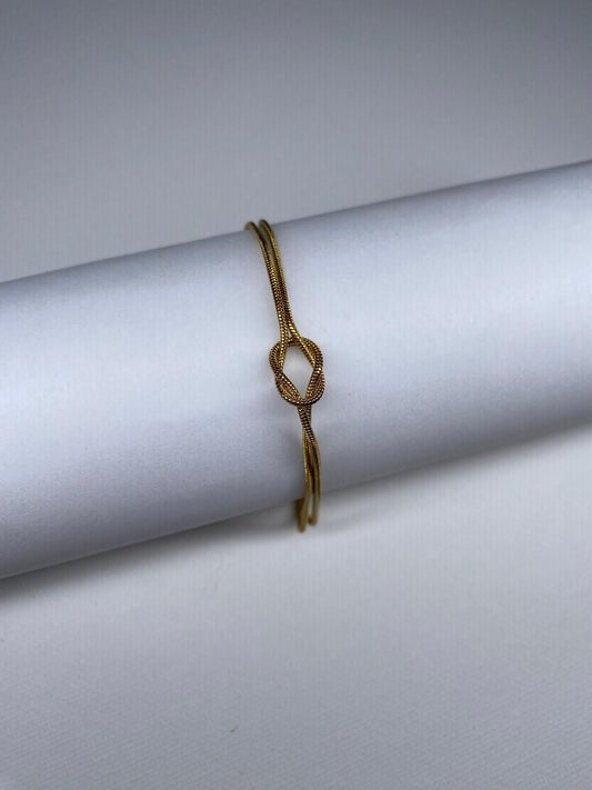 Bracelets nœud or