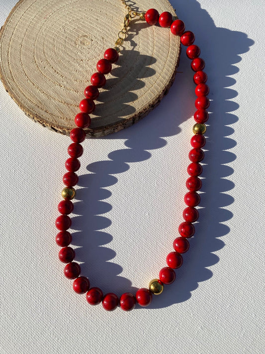 Collier création calcite