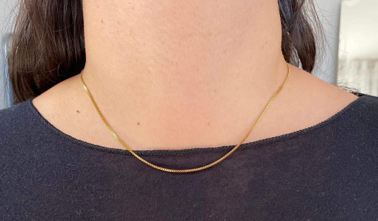 Collier minimaliste or