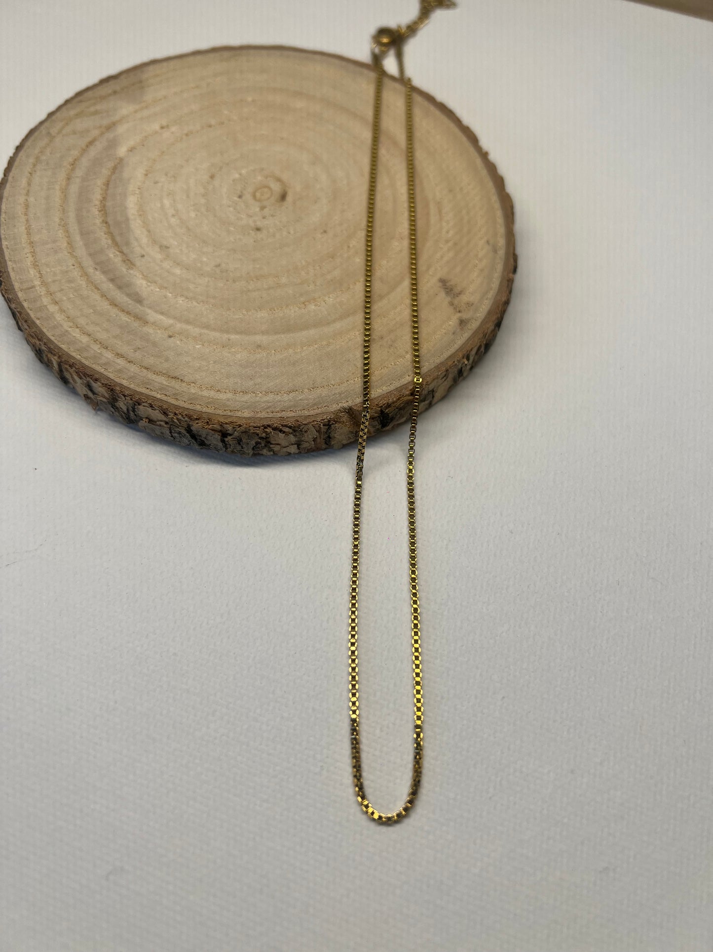 Collier minimaliste or