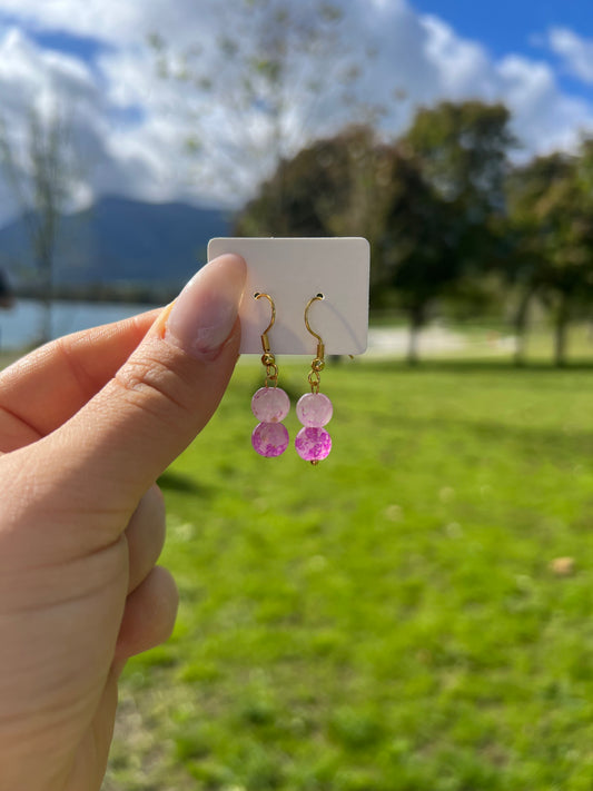 Boucles d’oreille Rose