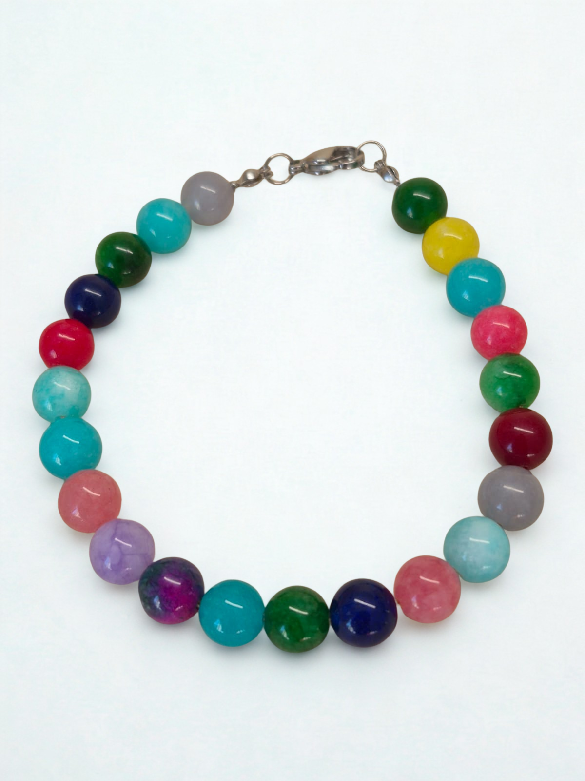 Bracelets création jade coloré