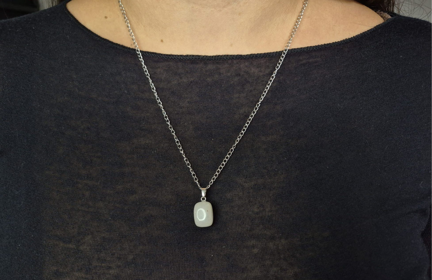 Collier “Talisman” blanc