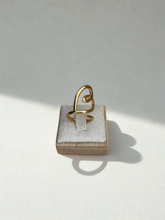 Bague “Cuore” dorée