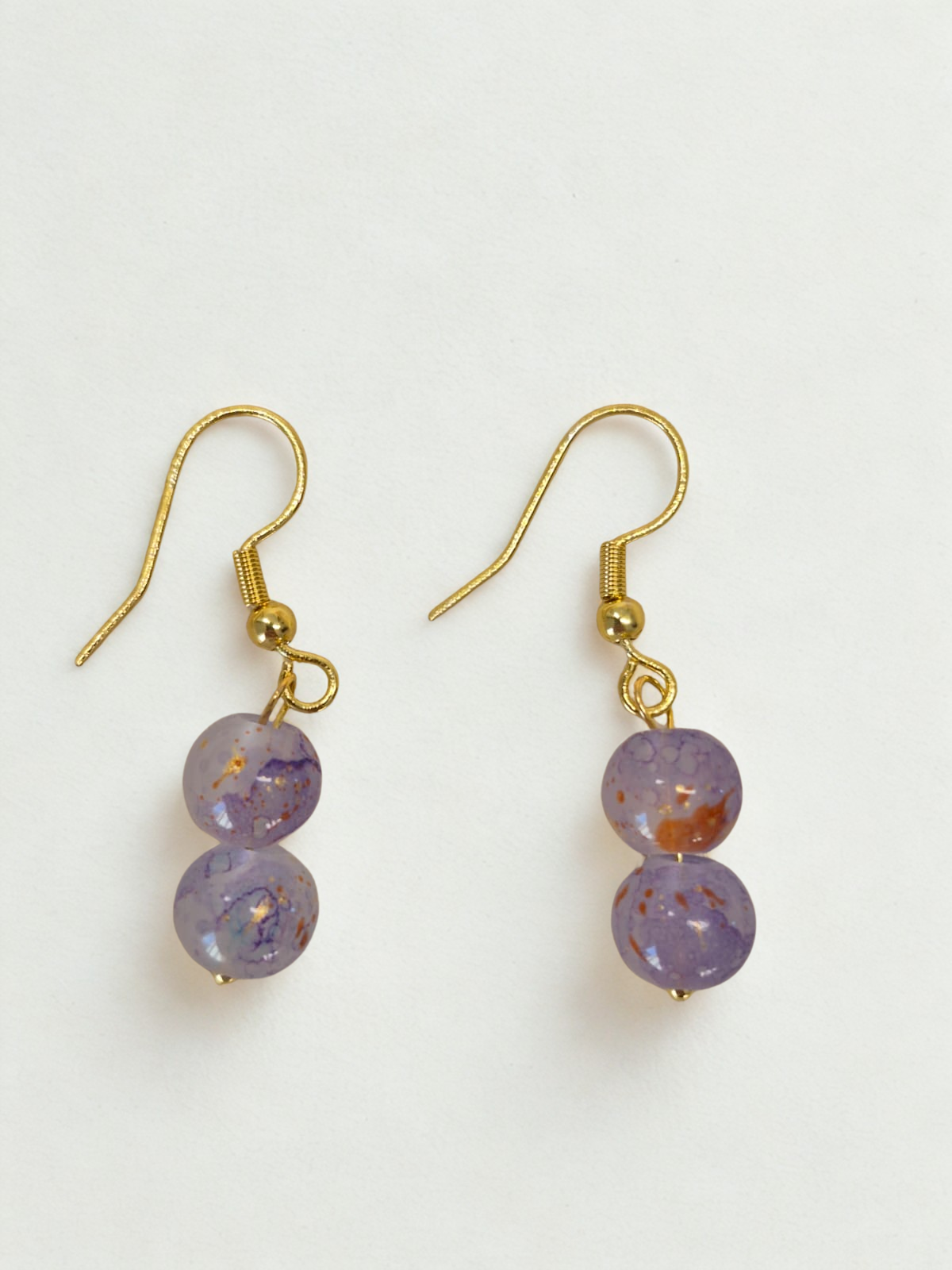 Créations boucles d'oreilles lilas
